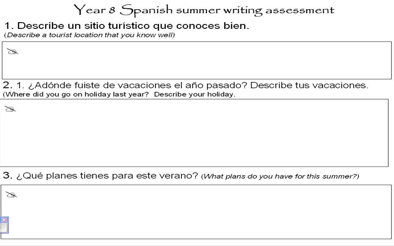 Spanish essay about your family